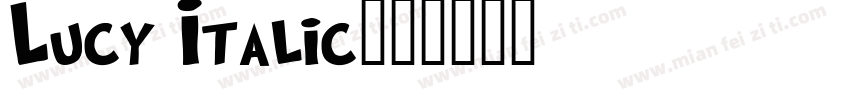 Lucy Italic字体转换